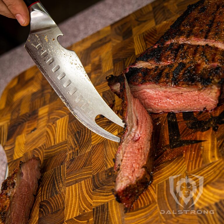 Dalstrong Pitmaster BBQ & Meat Knife - 6.5 inch - Shogun Series ELITE - Forked Tip & Bottle Opener - Japanese AUS-10V Super Steel - G10 Handle - Razor Sharp Kitchen Knife - w/Sheath - Image 3