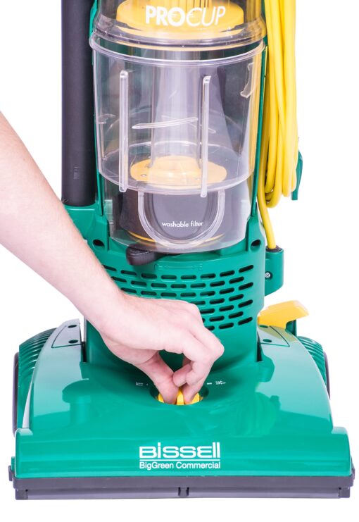BISSELL BigGreen BGU1937T 13.5" Pro Cup Bagless Upright Vacuum with On-board Tools, 44" Height, 13.5" Wide, 13.2" Length, Polypropylene, 2 fl. oz. Capacity, Green - Image 3