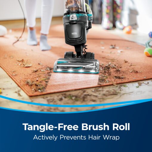 Bissell MultiClean Allergen Rewind Pet Vacuum with HEPA Filter Sealed System, Automatic Cord Rewind, Tangle-Free Brush Roll, & LED Headlights, 3402 - Image 4