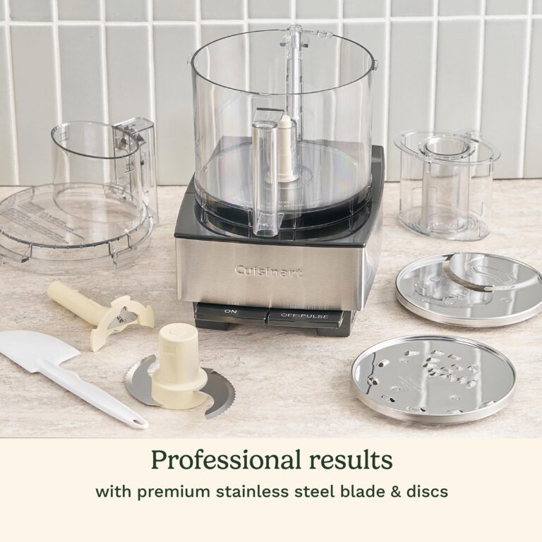 Cuisinart Food Processor 14-Cup Vegetable Chopper for Mincing, Dicing, Shredding, Puree & Kneading Dough, Stainless Steel, DFP-14BCNY - Image 2