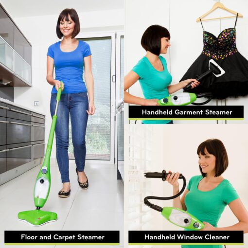 H2O MOP® X5 Steam Mop with Dualblast head and Handheld Steam Cleaner For Kitchen Tile Floors, Hardwood Floors, Grout Cleaner, Upholstery Cleaner and Carpets - Image 2