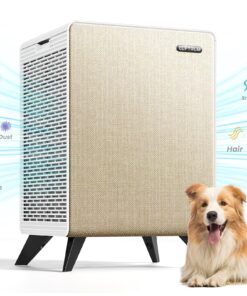 LUFTRUM Air Purifiers for Home Large Room Up to 2250 ft² - Dual 3-Stage Filter of Washable Filter and True HEPA Filter with AQI, Auto Mode, Sleep Mode - Remove 99% of Smoke Allergies Pet Dander Odor