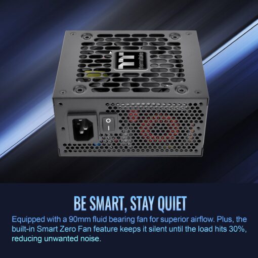 Thermaltake Toughpower SFX 750W 80Plus Platinum ATX 3.1 Standard Power Supply; 300W 12V-2x6 Connector Included; Full Modular; 90mm FDB Fan; PS-STP-0750FNFAPU-1; 7 Year Warranty - Image 3