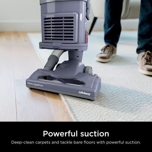 Shark NV352 Navigator Lift Away Upright Vacuum, Hepa Filter, Anti-Allergen Technology, Swivel Steering, Ideal for Carpet, Stairs, & Bare Floors, with Wide Upholstery & Crevice Tools, Lavender - Image 7