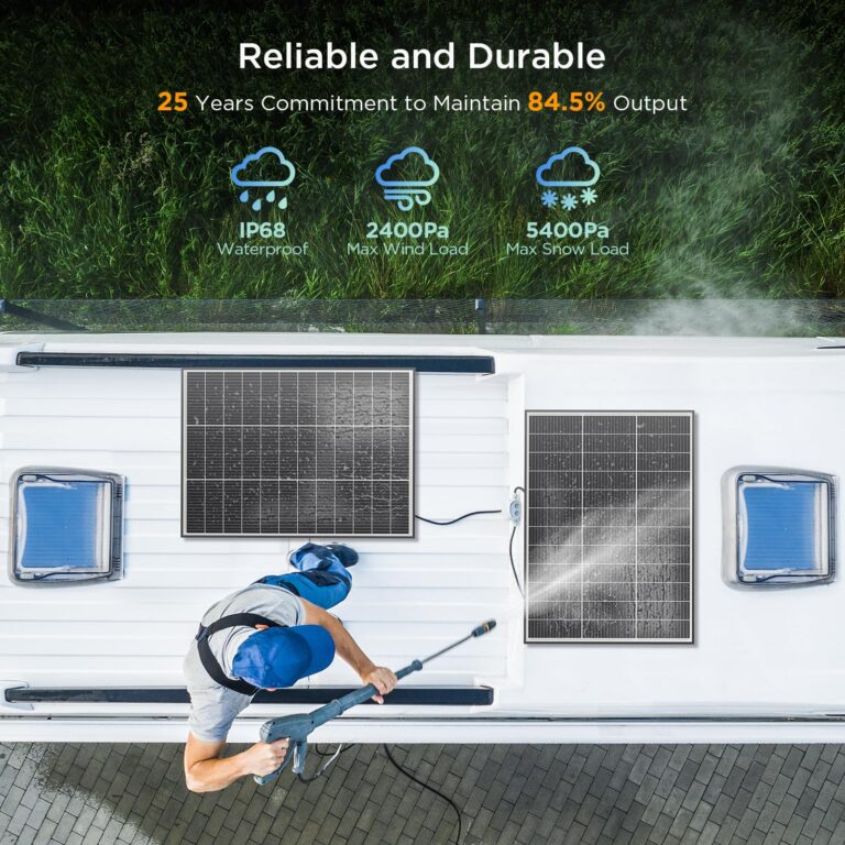 Callsun N-Type 16BB 200 Watt Solar Panel 12V, 2Pcs 100W Monocrystalline Solar Panel, 25% High Efficiency PV Modules, Ideal for RV, Trailer, Camper, Marine, Rooftop, Home, Off-Grid (100w 2-Pack Panels) - Image 5