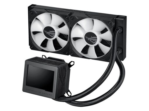 ASUS ROG Ryujin III 240 ARGB All-in-one Liquid CPU Cooler with 240mm Radiator. Asetek 8th gen Pump, 2X Magnetic 120mm ARGB Fans (Daisy Chain Design), 3.5” LCD Display,BLACK - Image 3