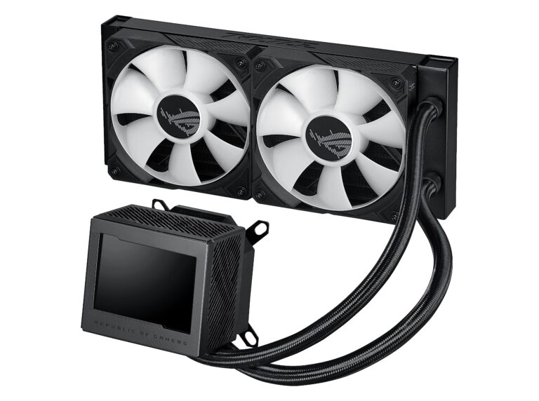 ASUS ROG Ryujin III 240 ARGB All-in-one Liquid CPU Cooler with 240mm Radiator. Asetek 8th gen Pump, 2X Magnetic 120mm ARGB Fans (Daisy Chain Design), 3.5” LCD Display,BLACK - Image 3