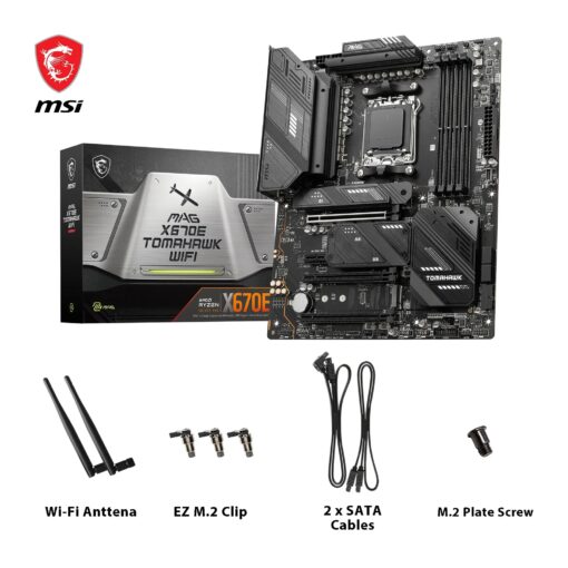 MSI MAG X670E Tomahawk WiFi Motherboard AMD X670 Socket AM5 ATX - Image 2
