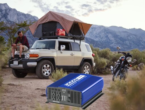 Kinverch 3000W Power Inverter 12V DC to 110V AC Car Battery Inverter with 4 AC Outlets /2 USB Port, Car Inverter for Home/Truck/Boat/RV Power Inverters for Vehicles - Image 3