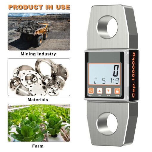 Portable Crane Scale 10T LCD Digital High Precision Weighing Scale Electronic Hook Hanging Scale - Image 6
