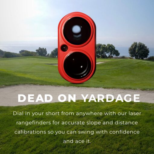 My Golfing Store Eagle Eye Elite Golf Rangefinder with Slope | Precision Laser Range Finder for Golfing | Magnetic Holder | with Batteries | Yardage Measuring Device | Accessories Included - Image 5
