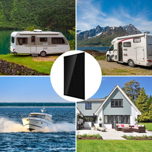 Topsolar Solar Panel Kit 340（2 * 170W Watt 12 Volt Monocrystalline Off Grid System for Homes RV Boat + 30A 12V/24V Solar Charge Controller + Solar Cables + Z-Brackets for Mounting - Image 2