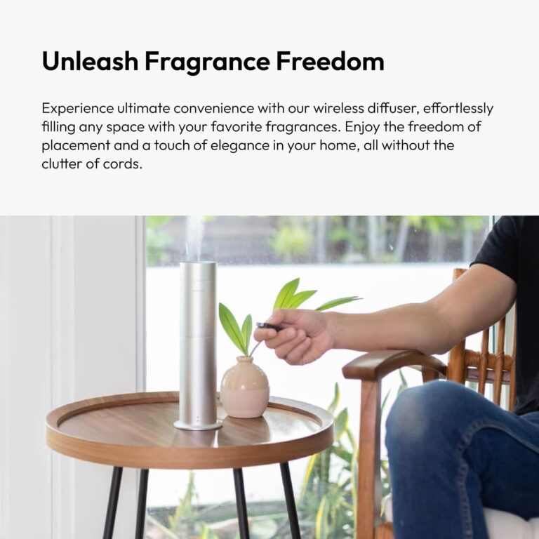 Aroma360 - Wireless Pro Essential Oil Diffuser - 600 sq ft Coverage - Cordless & Portable with Remote - Aromatherapy Scent Diffuser - Home, Spa, Office & Business - Air Freshener - Midnight Black - Image 7