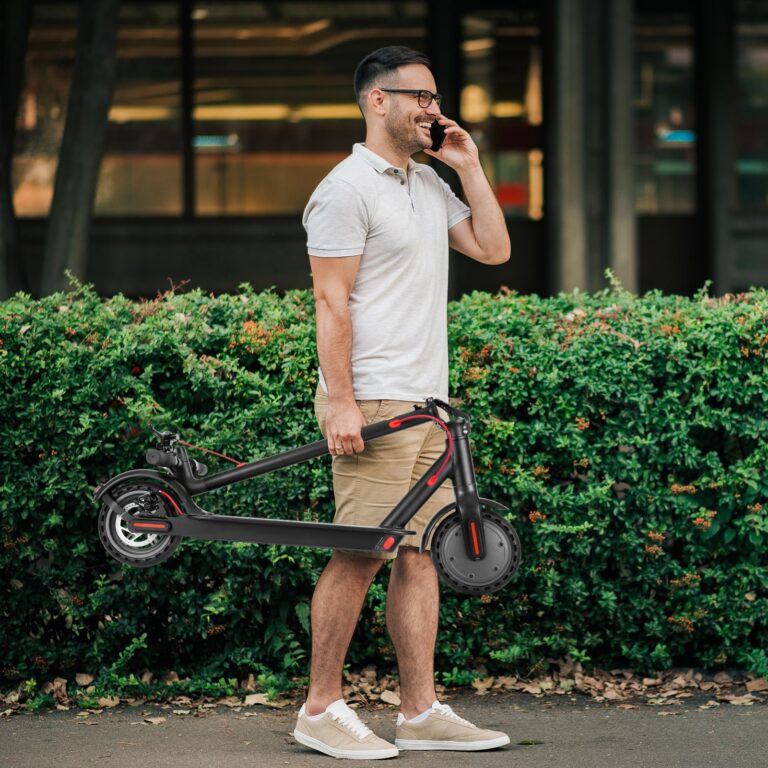 Caroma Electric Scooter Adults, Peak 630W Motor, 8.5" Big Tires, 18 Miles Range & 16 MPH, Disc Braking System and Cruise Control, Foldable Electric Scooter Adults, IP54 Waterproof(Black) - Image 4