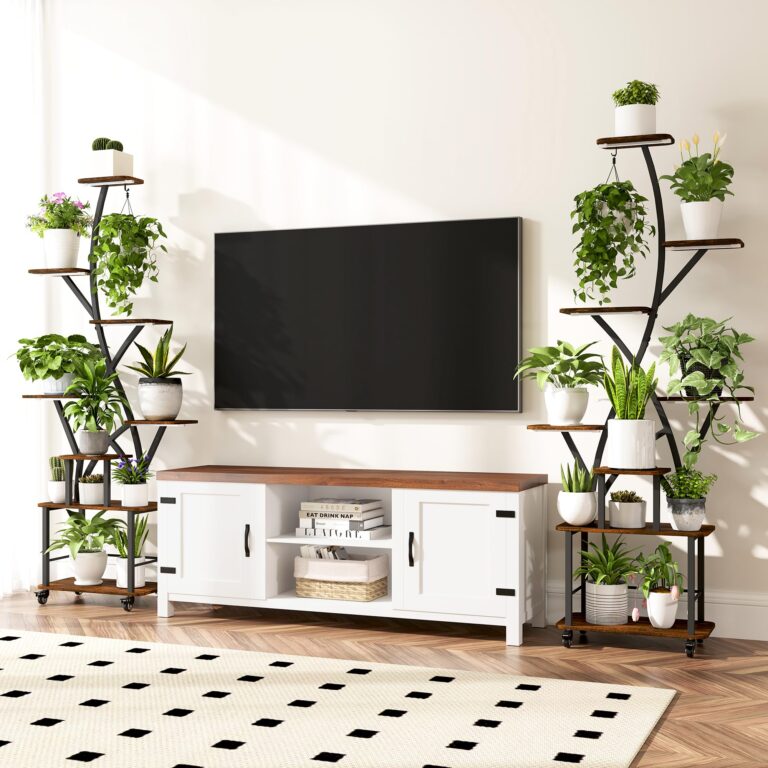 Plant Stand Indoor 2 Pack Plant Stand with Grow Light 8 Tiered 64" Tall Plant Shelf with Lights for Indoor Plants Multiple Corner Plant Stands Large Plant Rack Flower Holder for Living Room Patio - Image 8