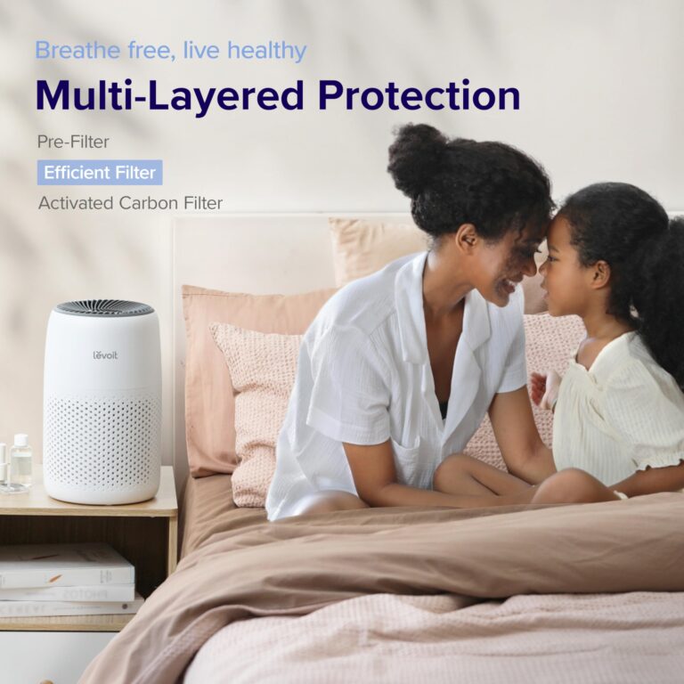 LEVOIT Air Purifiers for Home Large Room Up to 1900 Ft2 in 1 Hr with Washable Filters, Air Quality Monitor, Smart WiFi, HEPA Filter Captures Allergies, Pet Hair, Smoke, Pollen in Bedroom, Vital 200S (Core Mini) - Image 3