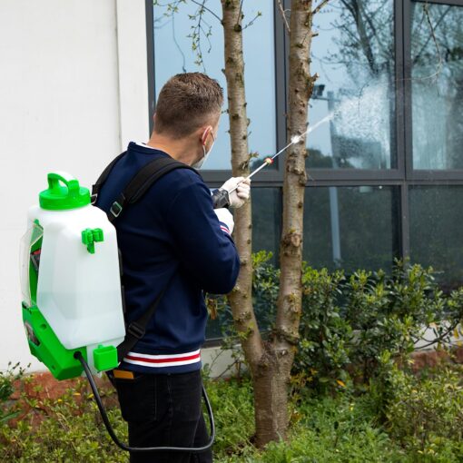 ALIENTABI 4.9Ah Battery Powered Backpack Sprayer 4 Gallon, Doubled The Capacitance, Equipped with a Big Pump, Ultra-Long Power Supply Lithium Battery Waterproof Sprayer for Spraying, Cleaning - Image 2