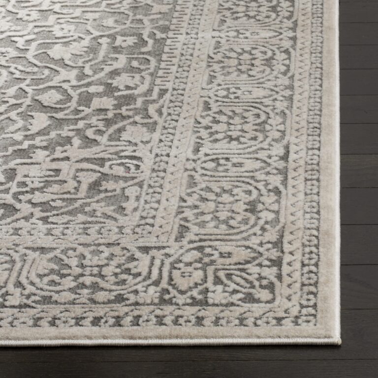 SAFAVIEH Reflection Collection Area Rug - 9' x 12', Dark Grey & Cream, Boho Tribal Distressed Design, Non-Shedding & Easy Care, Ideal for High Traffic Areas in Living Room, Bedroom (RFT670B) - Image 6