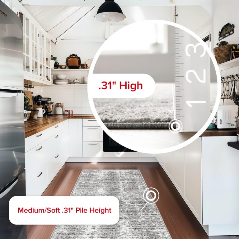 nuLOOM Deedra Modern Abstract Area Rug - 10 Round Area Rug Modern/Contemporary Grey/Ivory Rugs for Living Room Bedroom Dining Room Kitchen - Image 7