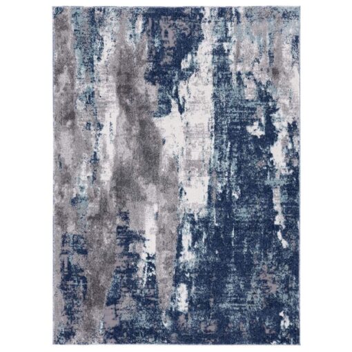 LUXE WEAVERS Euston Collection D.Blue-L.Blue 8x10 Modern Abstract Area Rug - Image 9