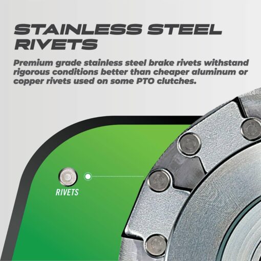 Outdoor Power Xtreme Equipment New X0216 PTO Clutch Compatible with/Replacement for Warner 5218-134 1.125 Crankshaft, 6.3" Pulley, Counter Clockwise Rotation - Image 5