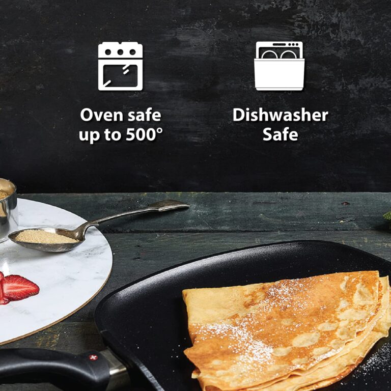 Swiss Diamond Frying Pans Nonstick with Lid, Features Stainless Steel Handle, Nonstick Diamond Coated Aluminum Skillets and Oven Safe Frying Pans with Lids, Cover Included, 11 Inch - Image 6
