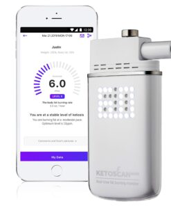 V2 KETOSCAN Mini Breath Ketone Meter, Diet & Fitness Tracker | Monitor Your Fat Metabolism, Level of Ketosis on Low carb, Ketogenic or Any Nutrition & Fitness Program