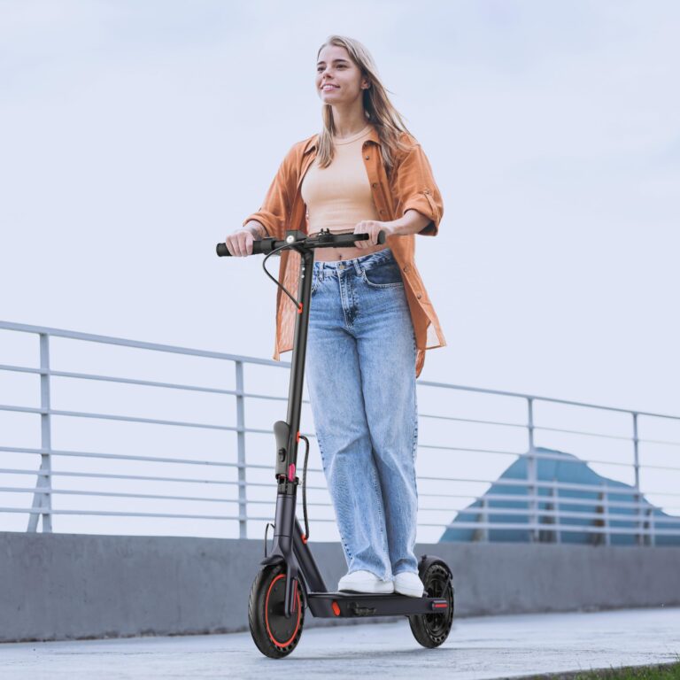 Electric Scooter 8.5" Solid Tires 350W Motor 10.5Ah Battery Up to 23 Miles Range 19 Mph Speed Portable Folding Commuting Scooter Double Braking System, Max Load 264Ibs - Image 2