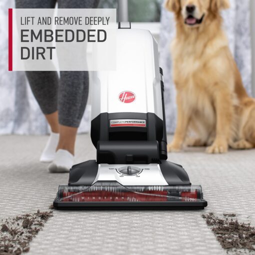 Hoover Complete Performance Corded Vacuum Cleaner, Bagged Vacuum Cleaner, Traps 99% of Dust Matter, Wide Cleaning Path, Includes Pet Upholstery Tool, Powerful Vacuum Cleaners for Home Use - Image 6