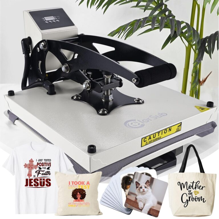 ColorSub Heat Press 15x15 inch Industrial Quality Heat Press Machine with Slide Out Drawer, Heat Press Machine for T Shirts, White - Image 3