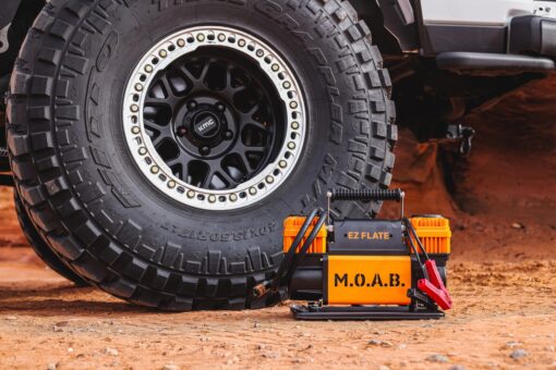 EZ FLATE M.O.A.B. Dual Air Compressor for 4x4 Offroad Vehicles, Fast Inflation, 12V Power, Easy to Use, Storage Bag - Image 4