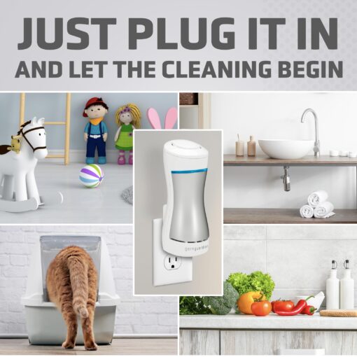 GermGuardian GG1000 Pluggable UV-C Sanitizer and Deodorizer, Kills Germs, Freshens Air and Reduces Odors from Pets, Smoke, Mold, Cooking and Laundry, 6-Pack - Image 6