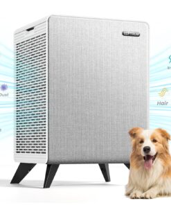 LUFTRUM Air Purifiers for Home Large Room Up to 2250 ft² - Dual 3-Stage Filter of Washable Filter and True HEPA Filter with AQI, Auto Mode, Sleep Mode - Remove 99% of Smoke Allergies Pet Dander Odor