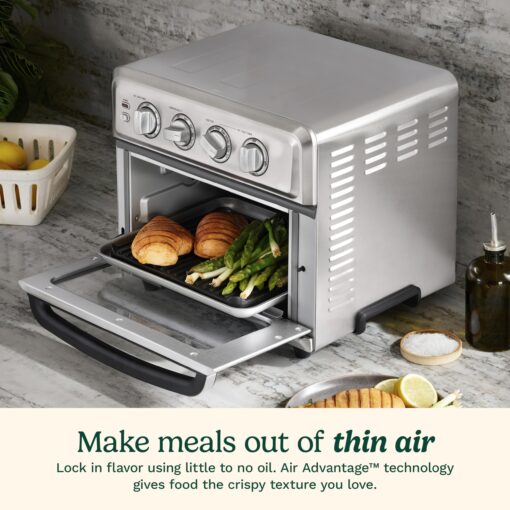 Cuisinart Air Fryer + Convection Toaster Oven, 8-1 Oven with Bake, Grill, Broil & Warm Options, White, TOA-70W - Image 5