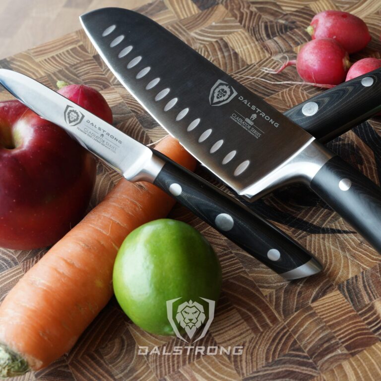 Dalstrong 3pc Knife Set - Gladiator Series Elite - Chef Essentials - Chef Knife, Santoku Knife, Paring Knife - G10 Handle - High Carbon German Steel - w/Sheaths - NSF Certified - Image 2