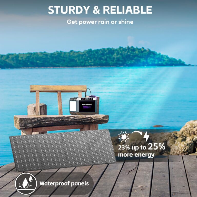 MARBERO 172Wh Solar Generator with 40W Solar Panel, Portable Power Station 200W, Camping, Outdoor, Hiking, Fishing, Emergency - Image 2
