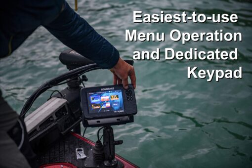 Lowrance HOOK Reveal 5 SplitShot - 5-inch Fish Finder with SplitShot Transducer, Preloaded C-MAP US Inland Mapping - Image 6