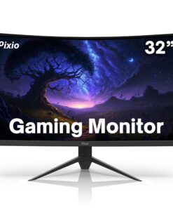 Pixio PXC325 32 inch 165Hz Refresh Rate FHD 1080p Resolution 1500R Curve VA Panel 1ms Response Time Adaptive Sync HDR Curved Gaming Monitor