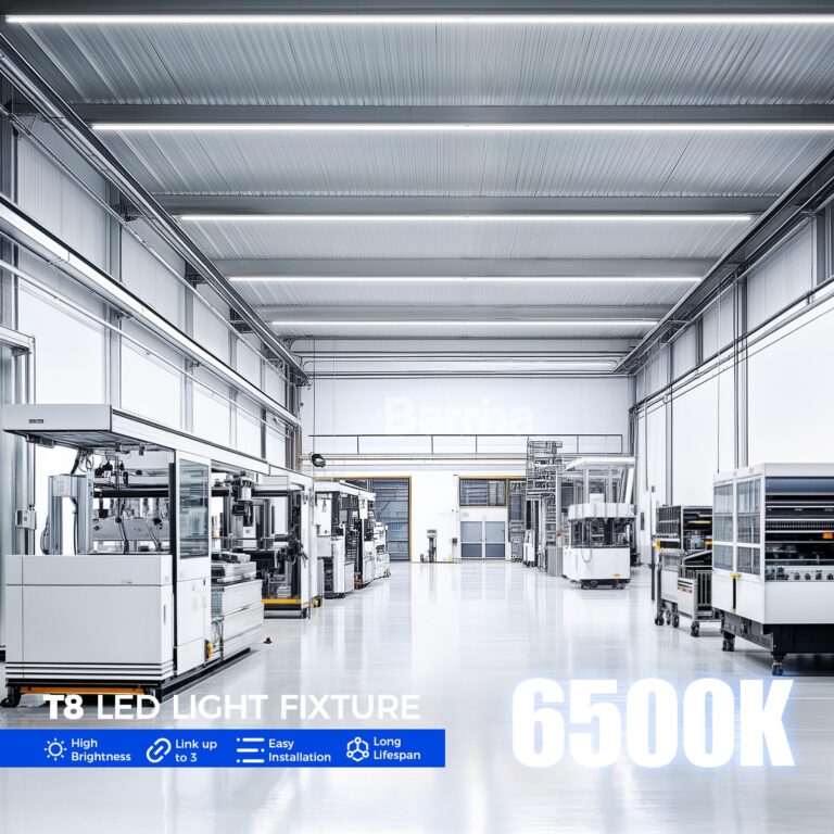 Barrina 8FT LED Shop Light, 100W 15000LM 6500K Super Bright White, Linkable T8 Shop Lighting LED V Shape Led Tube Lights, Ceiling Lights Fixtures for Garage, Workshop, ETL Listed, 10 Pack - Image 7