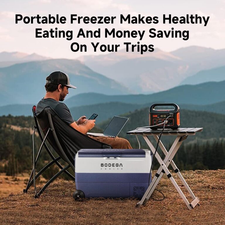 BODEGACOOLER 12 Volt Portable Refrigerator,53 Quart Car Fridge Dual Zone -4℉-68℉,50L Car Freezer APP Control,Electric Compressor Cooler 12/24V DC and 100-240V AC for RV,Camping,Travel,Truck,Vehicles - Image 6