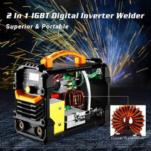 DEKOPRO Stick Welder 160A ARC/Lift TIG 2-in-1 Welding Machine with 110v/220v Dual Voltage IGBT Inverter Welder - Image 3