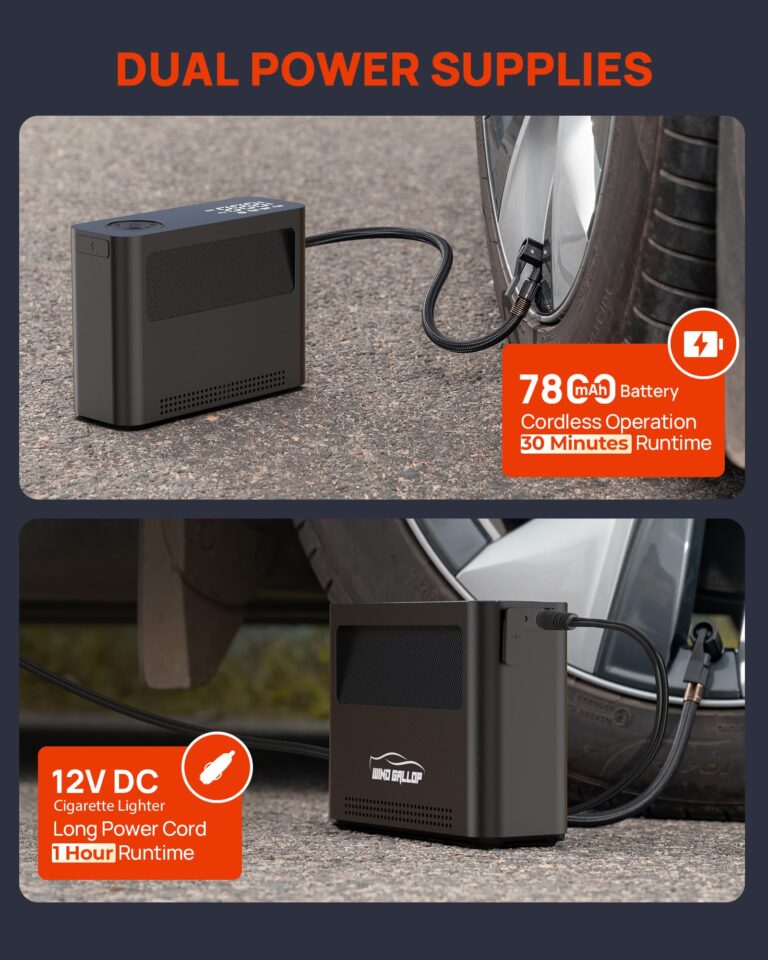 WindGallop Paddle Board Pump Tire Inflator Portable Air Compressor 150PSI, 4X Faster Electric Air Compressor 9 Pump Modes, All-in-One Auto Air Pump for Car Tires Motor Bike Ball SUP Tent Kayak Float - Image 4