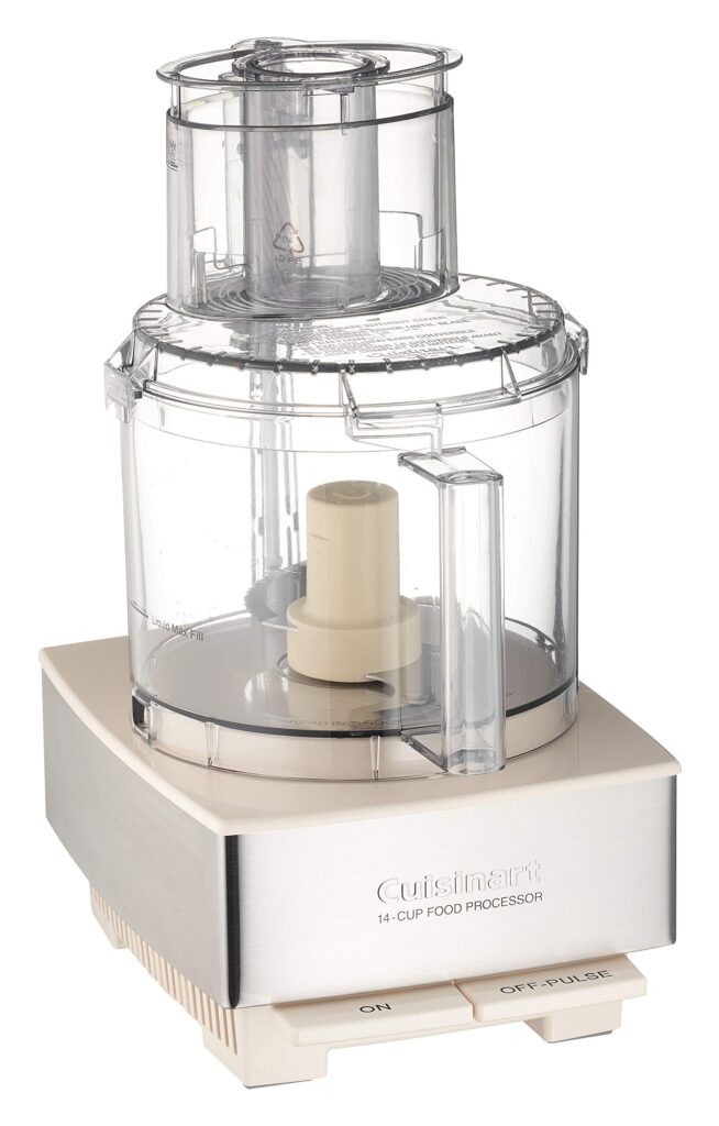 Cuisinart Food Processor 14-Cup Vegetable Chopper for Mincing, Dicing, Shredding, Puree & Kneading Dough, Cream Stainless Steel, DFP-14CRM - Image 3