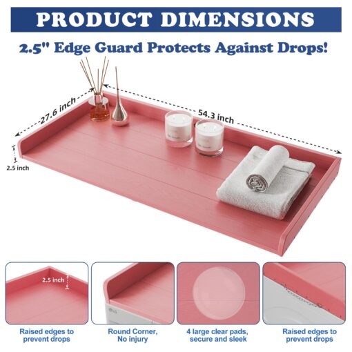 ClimbHope Washer Dryer Countertop HDPE No Installation - Washer and Dryer Topper Covers for The Top Laundry Room Organization and Storage Waterproof - Image 6