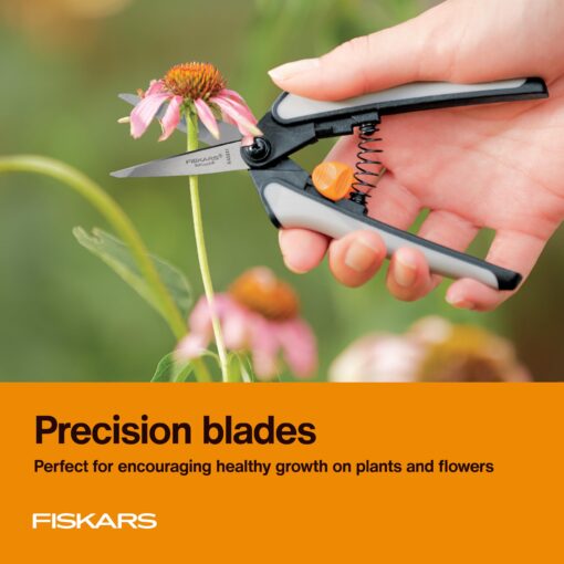 Fiskars 15pc Micro-Tip Pruning Snip Set, Precision Stainless Steel Blades, Softgrip Handles for Deadheading, Trimming & Shaping Small Plants - Image 3