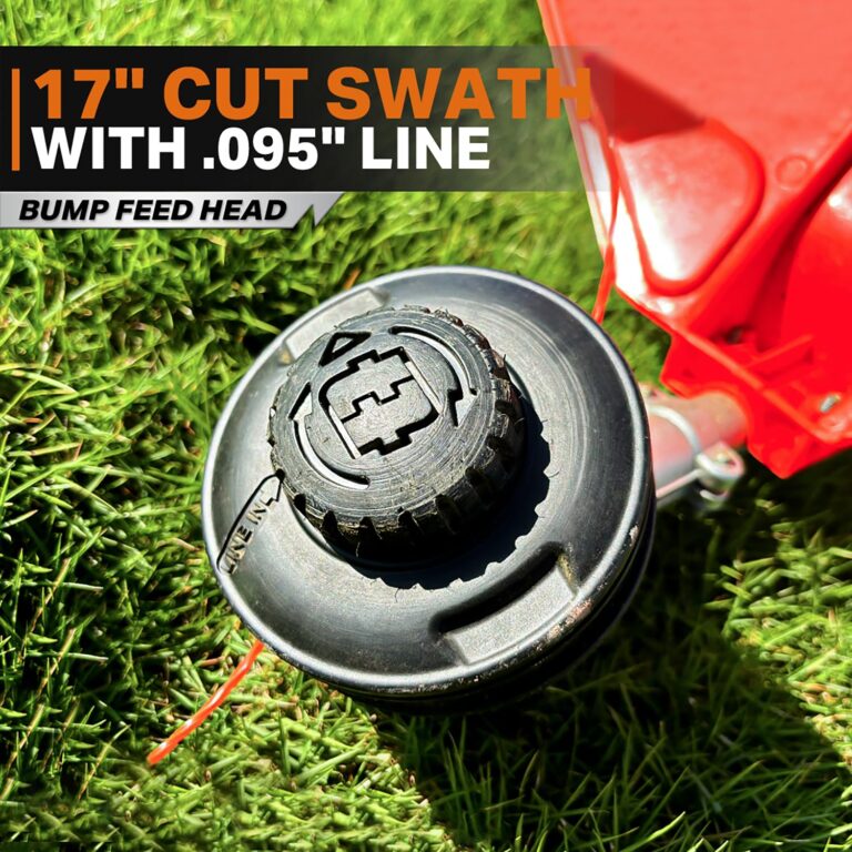 RB 17" Cordless String Trimmer, 40V Lithium Battery Weed Wacker with 4.0Ah Battery & Fast Charger & .095'' line, 2 in 1 Grass Trimmer and Edger, 2-Speed Adjustable, Low Vibration Lawn Garden Tool - Image 3