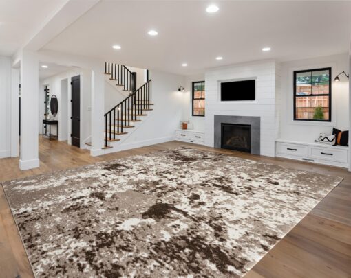 Keen Home Design Area Rugs - 8x10 Non-Shedding, Abstract Rugs for Kitchen, Living Room, Bedroom, Dining Room, Entryway - Size: 7'3" x 10'2", Multi