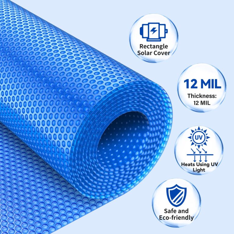BigXwell Solar Pool Cover, 12Mil Round 18 Foot Solar Blanket for Above-Ground and In-Ground Pools, Swimming Pool, Blue 1200Series (Round 18 FT) - Image 4