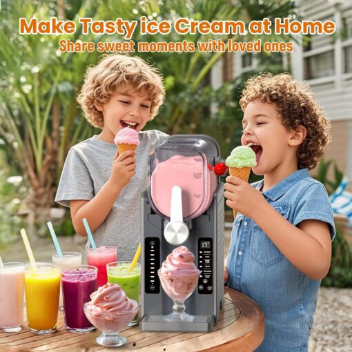 Slushie Machine - Professional Frozen Drink Maker No Ice Needed- 70 oz Slushy Machine for Home with LED Display - One-Touch Reservation & 6 Pre-set Programs for Frozen Margaritas, Frappés & Ice Cream - Image 7