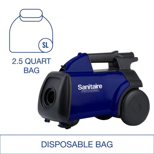 Sanitaire Professional Compact Canister Vacuum Cleaner, SL3681A Blue,black - Image 4